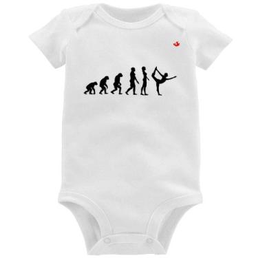 Imagem de Body Bebê Yoga Evolução da Yogini - Foca na Moda, Branco, G
