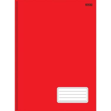 Imagem de Caderno Costurado Capa Dura 1/4 Vermelho 96 Folhas - São Domingos