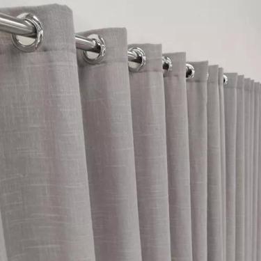 Imagem de Cortina Linho Com Forro Blackout 100% 4,00x2,50 Argola - Salvatex Conf