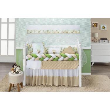 Imagem de Kit Berço Americano e Padrão - 11 Peças com Trança e Mosquiteiro - Ani