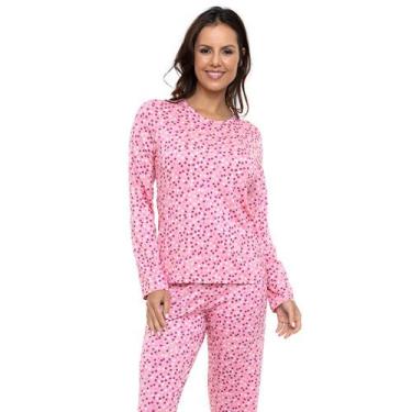 Imagem de Pijama Longo Viscose Doce Luar 5900 Poá, M, Poá