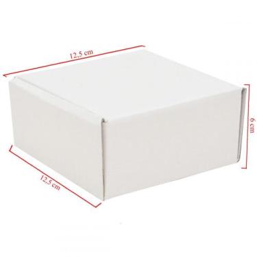 Imagem de Caixa Quadrada Básica Com 50 Unidades Embalagens 12.5cm X 06cm - EMB E