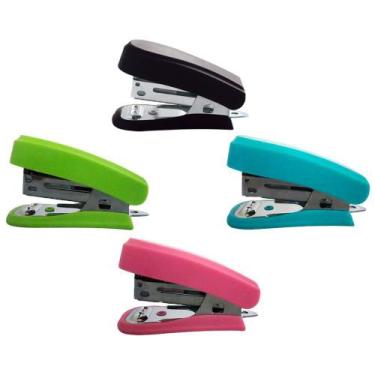 Imagem de Grampeador Mini GE-1044 Genial - Plástico com Base Metálica para 12 Fo