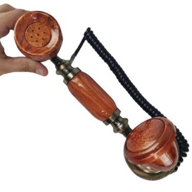 Imagem de Gancho Monofone Vintage Telefone Fixo Residencial Decoraçao Retro Ambi
