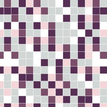 Imagem de Papel de Parede Autocolante Pastilhas Coloridas Em Tons De Roxo Rosa C