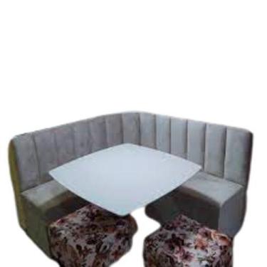 Imagem de Conjunto Canto Alemão Baú encosto RIPADO Suede (1,20x1,50) - Genki Ken