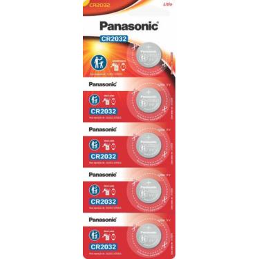 Imagem de Bateria de Lithium Cr 2032 Panasonic c/5