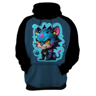 Imagem de Moletom Casaco Blusa Animais Cyberpunk Onça Felinos HD 1 - Enjoy Shop,