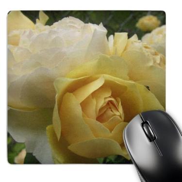 Imagem de 3dRose LLC Mouse pad com rosas amarelas 20 x 20 x 0,63 cm (mp_19185_1)