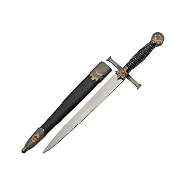 Imagem de SZCO Supplies Adaga dos Cavaleiros Templários Maçônicos de 38 cm com bainha adornada