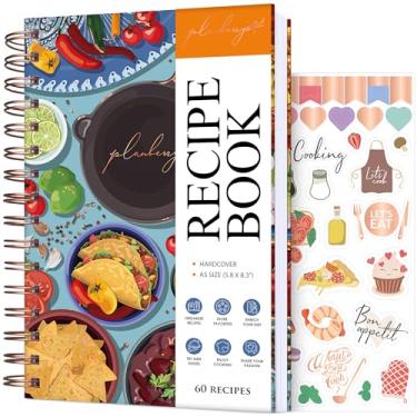 Imagem de PLANBERRY Livro de receitas – Livro de receitas de capa dura em branco para escrever em suas próprias receitas – Diário de livro de cozinha vazio para preencher – Caderno de receitas da família em