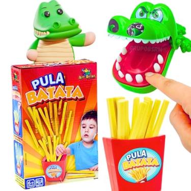 Imagem de Kit jogos infantil Pula Batata pedagogicos educativos presente menino brinquedos infantis Crocodilo morde dedo criança 5 anos jogo de tabuleiro