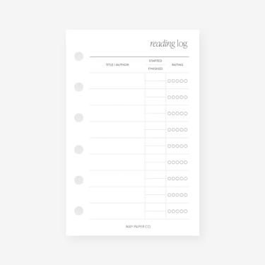 Imagem de Refil de agenda de agenda de bolso para fichário de bolso tamanho 6 anéis 8 x 12 cm