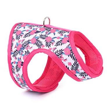 Imagem de Mile High Life | Peitoral de malha fácil de calçar | Coleção floral de primavera | Fechos fáceis ajustáveis no pescoço e no peito | Cães e gatos pequenos de 9 kg | Peônia P | Tamanho do peito P (40,6