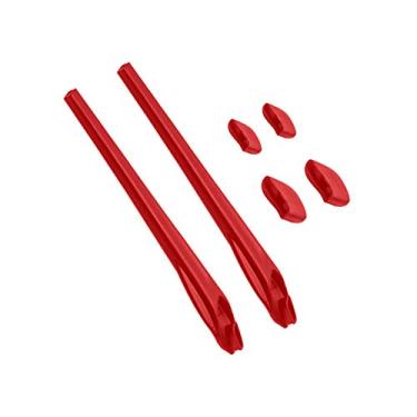 Imagem de BLAZERBUCK Kits de meias para óculos de sol Oakley Flak 2.0 OO9295/Flak 2.0 XL OO9188 - Vermelho