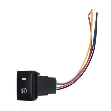 Imagem de Interruptor de Luz de Nevoeiro, Interruptor Indicador de Fundo LED 4 Pólos para 2006-2017, Tacoma 2012+, Prado 2015+, Compatível Com Faróis de Nevoeiro, DRL, Barra de Luz LED