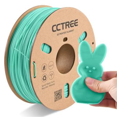 Imagem de CCTREE Filamento Tpu para Impressora 3D, 1,75 Mm, Dureza Shore 95A, Flexível e Macio, Precisão Dimensional +/- 0,03 Mm, Carretel de 1 Kg (2,2 Libras), Azul-Petróleo