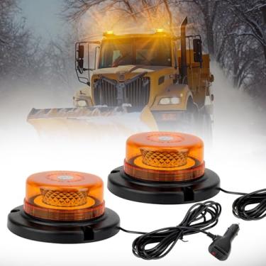 Imagem de OPL5 Luzes de farol de aviso LED para trator de caminhão de veículo (âmbar, 2 peças)