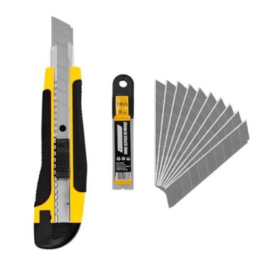 Imagem de ELITE SUPERFLEX - Kit Estilete Profissional 18mm Com Trava + 10 Lâminas Elite