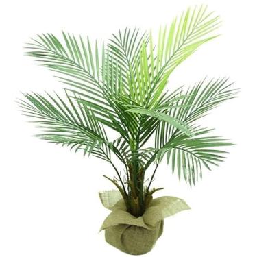 Imagem de Planta Palmeira Artificial Tropical, 90cm, Folhagem Verde Realista para Decoração de Ambientes Internos