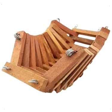 Imagem de Cachepot De Madeira Cesto Para Plantas E Orquídeas Tam. P