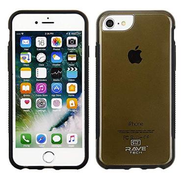 Imagem de Cubo - Apple iPhone 8 / iPhone 7 / iPhone 6s / iPhone 6 - Rave Tech Dual Injeção Preta TPU bumper com capa de PC preta