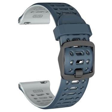 Imagem de MYSNBKN Pulseira de relógio compatível com Coros Pace 3/Apex 2 Pro/Apex Pro/Apex de 46 mm, pulseira esportiva de silicone de liberação rápida de 22 mm, pulseira respirável para mulheres e homens