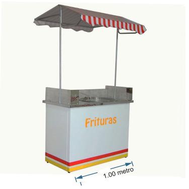 Imagem de Barraca de fritura em geral com mesa em aço inox Mod 3035