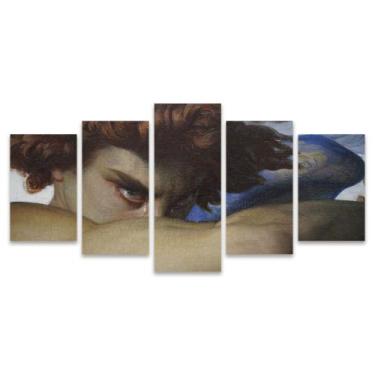 Imagem de Kit Quadros Mosaico Lágrima Anjo Caído Arte Força Luta Sala Efeito - D