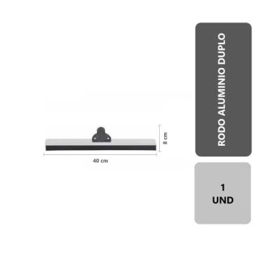 Imagem de 1 Unidade Rodo Para Limpeza De Alumínio Eva Duplo 40 Cm Puxa E Seca Ba