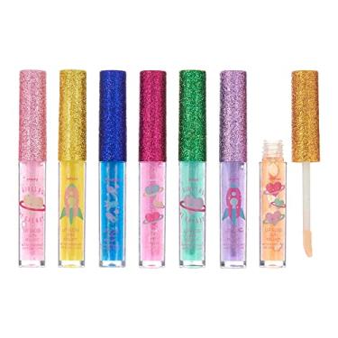 Imagem de Expressions 7pc Girls Rule The Galaxy Lip Gloss Collection For Girls Teens & Women, Flavored Lip Gloss Glitter Lip Kit Party Favors