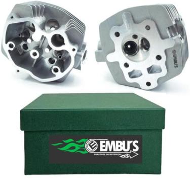 Imagem de Cabeçote TITAN 125 KS/ES de 2002 a 2004 - COM GUIAS VALVULA - Embus