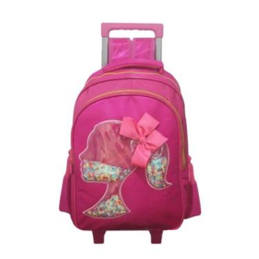 Imagem de Mochila Rodinhas e Costas Barbie Lantejoulas Yeep Original - Yepp, Ros