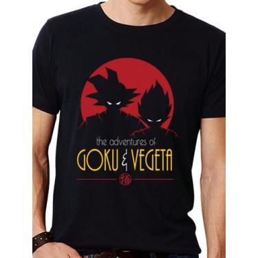 Imagem de Camiseta Masculina Estampada Heroi com Anime Japones Dragao Curta Algo