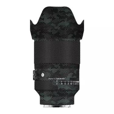Imagem de Skin Lens Acessórios para Câmeras Vinil Wrap Body Película Protetora Adesivo para Sigma Art 35 mm F1.4 DG DN (Novo) Apto para Sony E/L Mount Camera Protector Decalques 1:1.4 35 1.4 (Verde Mamba)