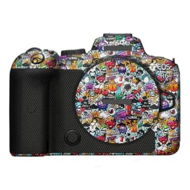Imagem de Película para câmera R6 para Canon EOS R6 EOSR6 EOSR6 película de vinil antirarranhões protetor corporal casaco acessórios de fotografia adesivo (grafite branco)