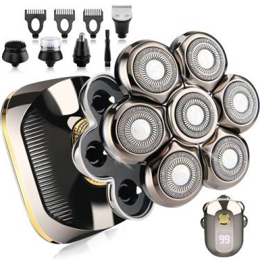 Imagem de Máquina de Barbear Elétrica E-Hunter 7D - Rotary, Uso Seco/Molhado, IP