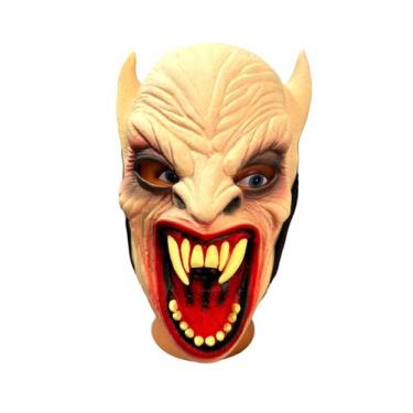 Imagem de Máscara Látex Gárgula Demônio com presas orelha pontuda - Genérica