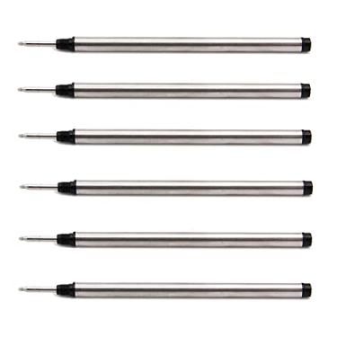 Imagem de CaoDuRen 113 Mm (4,42") X 6 Mm (0,24"), Ponta 0,5, Recargas De Caneta Rollerball Compatíveis Com Mont Blanc Pn: 105159/107878/Mnb107878 M710 H-12 M401/M506 P163, Tinta Alemã, (Preto 6 Peças)