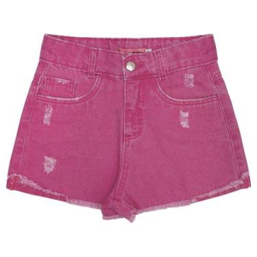 Imagem de Shorts Juvenil Look Jeans Sarja Pink, 8