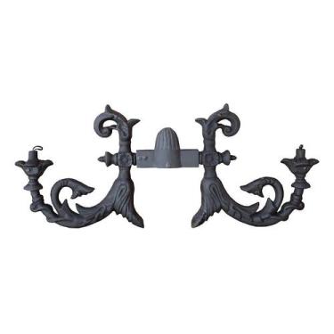 Imagem de Complemento Suporte Poste e de Luminária Ferro Fundido 43x110cm - FUND