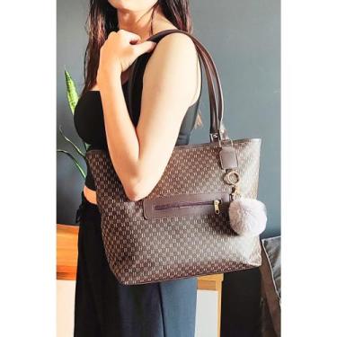 Imagem de Bolsa Feminina Grande De Ombro De Lado para Faculdade Trabalho Passeio