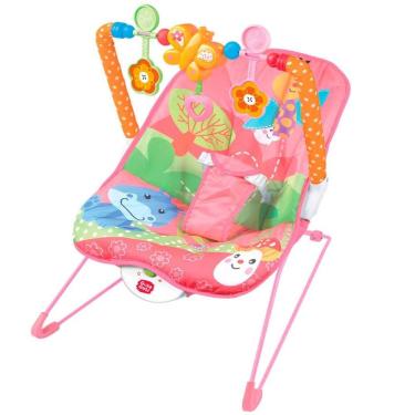 Imagem de Cadeirinha Baby De Descanso Musical Rosa Vibratória Mobile