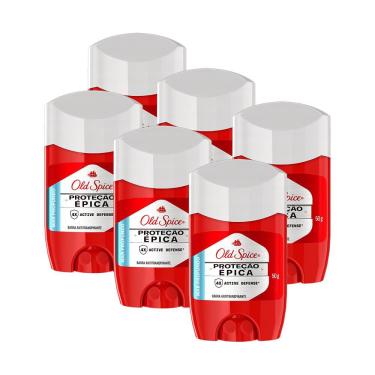 Imagem de Kit 6 Desodorante em Barra Old Spice Proteção Épica Mar Profundo 50g