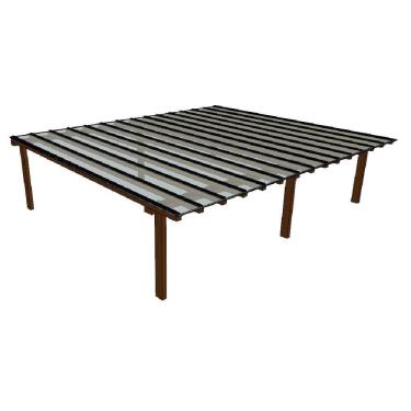 Imagem de Kit Policarbonato Branco 4mm 7,00m X 6,00m - Perfis Naturais