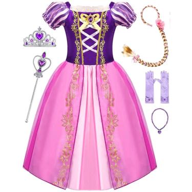 Imagem de Fantasia de princesa Avady Princess Dress Up para meninas com acesso.