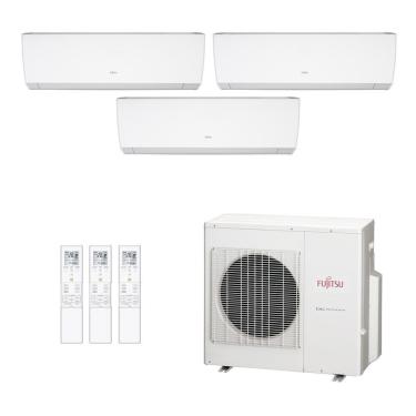 Imagem de Ar-Condicionado Multi Split Inverter Fujitsu 27.000 (2x Evap hw 9.000 + 1x Evap hw 12.000) Quente/Frio 220V