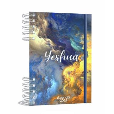Imagem de Agenda Gospel Cristã 2024 - Yeshua color  - A5 2024 - Um Versículo em 