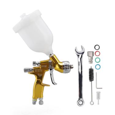 Imagem de Máquina de Spray de Pintura, 1,8 Mm de Bico de Alumínio de Alumínio Ferramenta de Ouro Com Capacidade de Tanque 2.000 Ml para Decoração de Casa