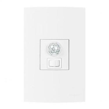 Imagem de Kit Sensor De Presença Parede Embutir Com Interruptor Branco